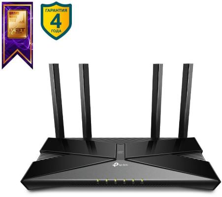 Wi-Fi роутер TP-LINK Archer AX50 802.11ax 3000Mbps 5 ГГц 2.4 ГГц 4xLAN USB черный