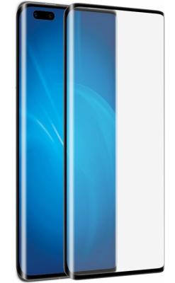 Закаленное стекло 3D с цветной рамкой (fullscreen) для Huawei Mate 40 Pro DF hwColor-125 (black)