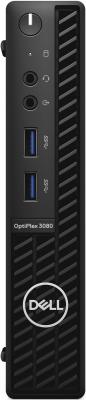 ПК Dell Optiplex 3080 Micro i3 10100T (3.0)/16Gb/SSD256Gb/UHDG 630/Linux/GbitEth/WiFi/BT/65W/клавиатура/мышь/черный