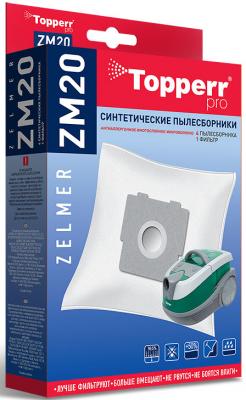 Пылесборники Topperr ZM20 сверхпрочные нетканые (4пылесбор.) (1фильт.)