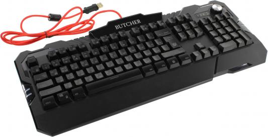 Клавиатура проводная Defender BUTCHER GK-193DL USB черный