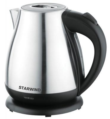 Чайник электрический Starwind SKS2319 1.7л. 2200Вт серебристый (корпус: нержавеющая сталь)