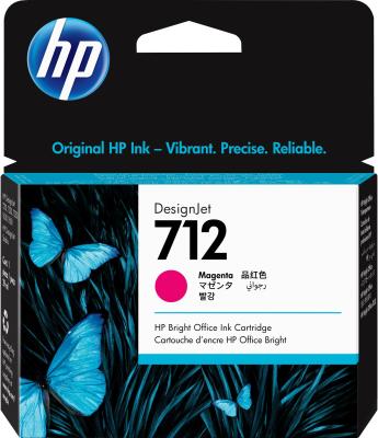 Картридж HP 712 Magenta DesignJet Ink Cartridge 29мл для HP DJ Т230/630 3ED68A