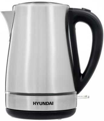 Чайник электрический Hyundai HYK-S3020 2200 Вт серебристый чёрный 1.7 л металл/пластик