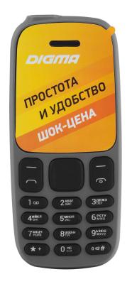 Телефон Digma A106 серый