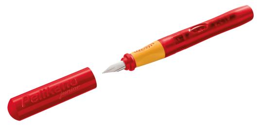 Ручка перьевая Pelikan Pelikano Junior (PL940882) красный A перо сталь нержавеющая для правшей карт.уп.