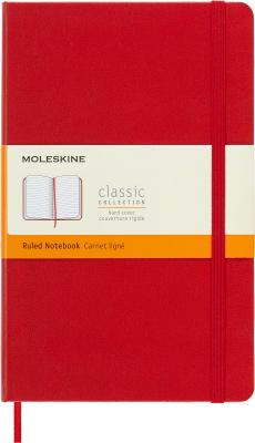Блокнот Moleskine CLASSIC QP060R Large 130х210мм 240стр. линейка твердая обложка красный