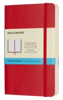 Блокнот Moleskine CLASSIC SOFT QP614F2 Pocket 90x140мм 192стр. пунктир мягкая обложка красный