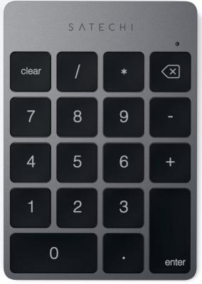 Клавиатура беспроводная Satechi ST-SALKPM Bluetooth серый