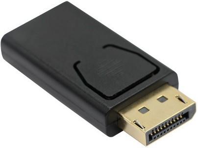 Переходник HDMI DisplayPort VCOM Telecom CA331 плоский черный