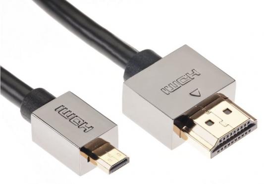 Кабель HDMI-19M --MicroHDMI-19M ver 2.0+3D/Ethernet,1.5m метал разъемы VCOM <CG506AD-1.5M>