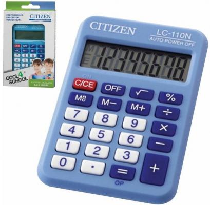 Калькулятор карманный Citizen LC-110NRBL 8-разрядный синий