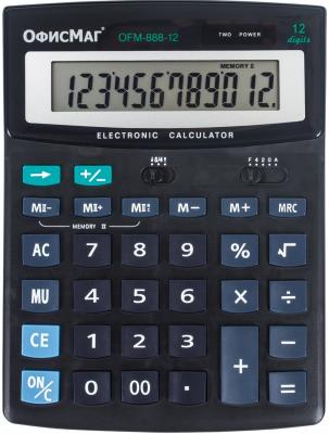 Калькулятор настольный ОФИСМАГ OFM-888-12 12-разрядный черный 250224