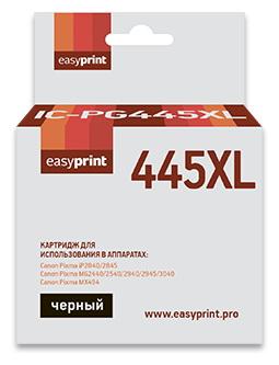 Картридж EasyPrint IC-PG445XL для для Canon PIXMA iP2840/2845/MG2440/2540/2940/2945/MX494 400стр Черный