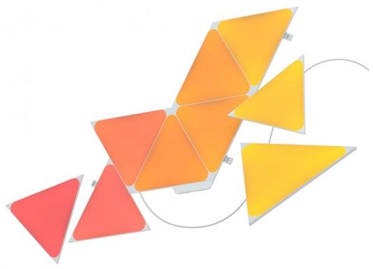 Светодиодный светильник Nanoleaf Shapes Triangles Starter Kits. Состоит из 9 независимых светодиодных панелей.