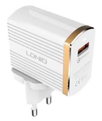 Сетевое зарядное устройство LDNIO A1302Q microUSB 3 А белый A1302Q