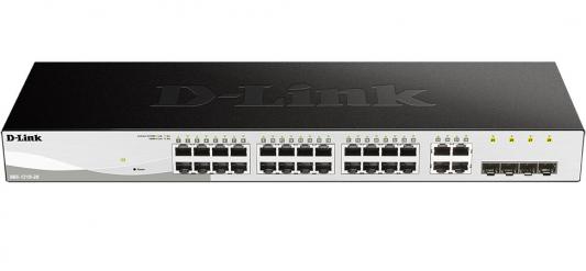 D-Link DGS-1210-28/FL1A Управляемый коммутатор 2 уровня с 24 портами 10/100/1000Base-T и 4 комбо-портами 100/1000Base-T/SFP