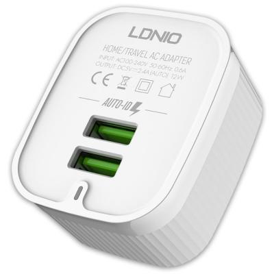 Сетевое зарядное устройство LDNIO A201 8-pin Lightning белый LD_B4400