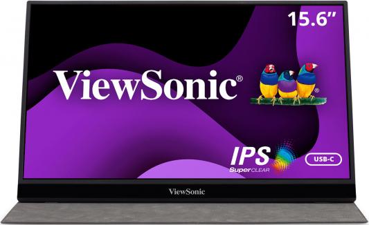 Монитор ViewSonic 16" TD1655 черный IPS LED 16:9 HDMI M/M глянцевая 250cd 178гр/178гр 1920x1080 DisplayPort FHD USB Touch 1кг