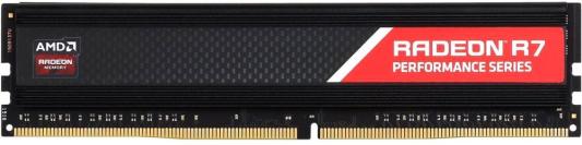 Оперативная память для компьютера 16Gb (1x16Gb) PC4-21300 2666MHz DDR4 DIMM CL16 AMD R7 Performance Series Black Gaming Memory (R7S416G2606U2S)