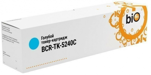 Тонер-картридж Bion TK-5240C для Kyocera Ecosys M5526cdw/P5026cdw/P5027 3000стр Голубой