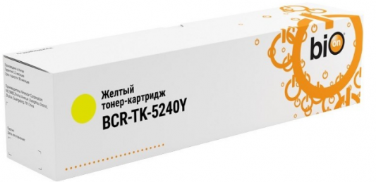 Тонер-картридж Bion TK-5240Y для Kyocera Ecosys M5526cdw/P5026cdw/P5029 3000стр Желтый