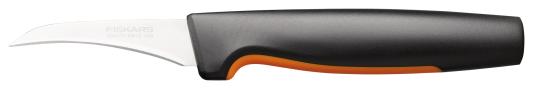Нож кухонный Fiskars 1057546 стальной для масла/сыра лезв.80мм прямая заточка черный/оранжевый блистер