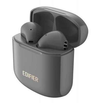Гарнитура вкладыши Edifier TWS200 Plus темно-серый беспроводные bluetooth в ушной раковине