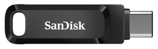 Флеш Диск Sandisk 256Gb Ultra Dual Drive Go SDDDC3-256G-G46 USB3.1 черный