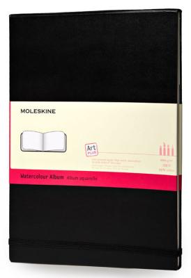 Блокнот для акварели Moleskine CLASSIC WATERCOLOUR NOTEBOOK ARTMM803 90x140мм 60стр. твердая обложка черный