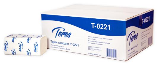 Полотенца бумажные Терес Т-0221 2-ух слойная 200 шт