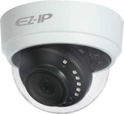 EZ-IP EZ-HAC-D1A21P-0360B Видеокамера HDCVI купольная, 1/2.7" 2Мп КМОП, 3.6мм фиксированный объектив, 4в1(CVI/TVI/AHD/CVBS)