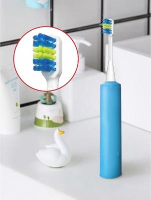 Детская электрическая зубная щетка для детей 3 года до 10 лет. Синяя.