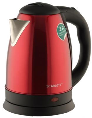 Чайник электрический Scarlett SC-EK21S76 1800 Вт красный 2 л металл/пластик