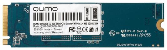 Твердотельный накопитель SSD M.2 1 Tb QUMO Q3DT-1000GPP4-NM2 Read 3300Mb/s Write 3000Mb/s TLC