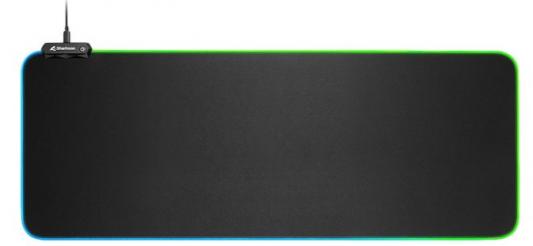 Игровой коврик для мыши Sharkoon 1337 RGB V2 800 (800 x 300 x 3 мм, RGB подсветка, текстиль, резина)