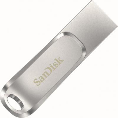 Флешка 128Gb SanDisk Ultra Dual Drive Luxe USB Type-C серебристый (SDDDC4-128G-G46)