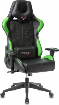 Кресло для геймеров Zombie VIKING 5 AERO чёрно-салатовый