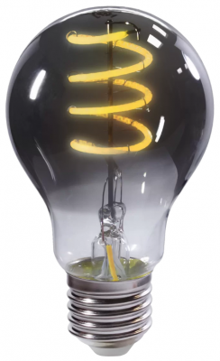 Умная LED лампа GEOZON филамент тонированная /E27/А60/5.5W/2200K-5500K/Wi-Fi/AC 220-250В, 50/60Гц/450lm/black GSH-SLF03