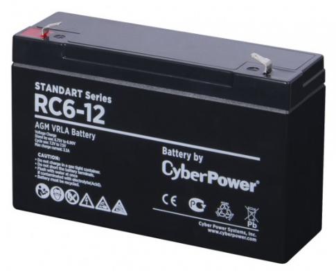 CyberPower Аккумуляторная батарея SS RС 6-12 / 6 В 12 Ач