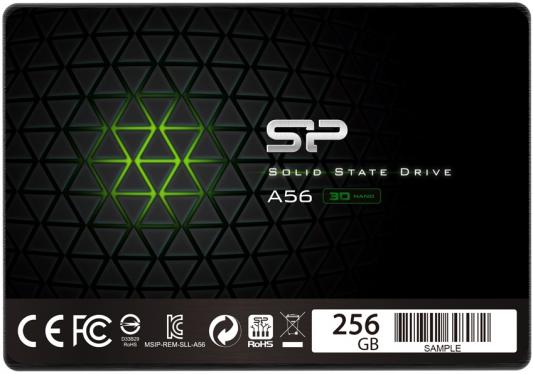 Твердотельный диск 256GB Silicon Power A56, 2.5", SATA III [R/W - 560/530 MB/s] TLC