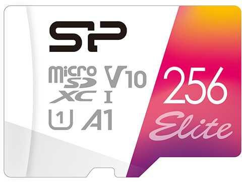 Флеш карта microSD 256GB Silicon Power Elite A1 microSDXC Class 10 UHS-I U3 100 Mb/s (SD адаптер)