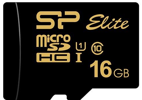 Флеш карта microSD 16GB Silicon Power Elite Gold microSDHC Class 10 UHS-I U1 85Mb/s