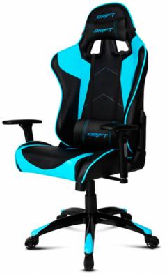Кресло для геймеров Drift DR300 PU Leather чёрный синий (DR300BL)