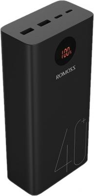 Внешний аккумулятор Power Bank 40000 мАч Romoss PEA40 черный