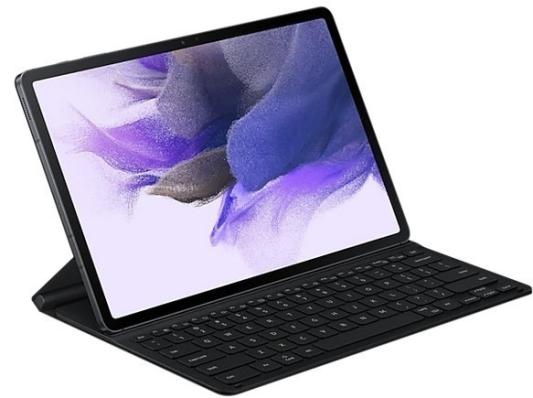 Чехол-клавиатура Samsung для Samsung Galaxy Tab S7+/FE EF-DT730BBRGRU полиуретан/поликарбонат черный