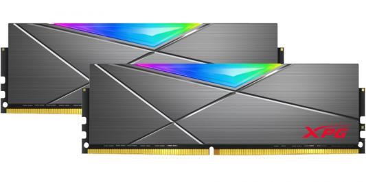 Оперативная память для компьютера 32Gb (2x16Gb) PC4-28800 3600MHz DDR4 DIMM Unbuffered CL18 A-Data XPG Spectrix D50 RGB AX4U360016G18I-DT50