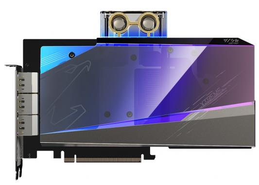 Видеокарта GigaByte nVidia GeForce RTX 3080 AORUS XTREME WATERFORCE PCI-E 10240Mb GDDR6X 320 Bit Retail