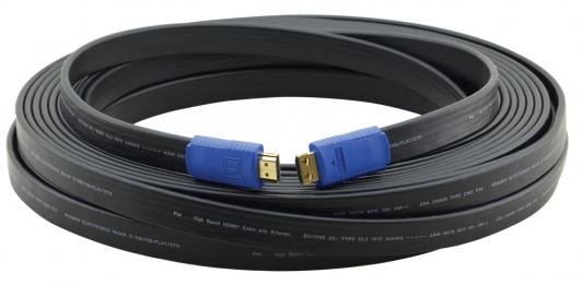 Кабель HDMI 3м Kramer C-HM/HM/FLAT/ETH-10 плоский черный 97-01014010 кабель doffler wc 4013 hdmi плоский 3м