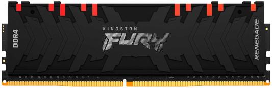 Оперативная память для компьютера 16Gb (1x16Gb) PC4-28800 3600MHz DDR4 DIMM CL16 Kingston Fury Renegade RGB (KF436C16RB1A/16)